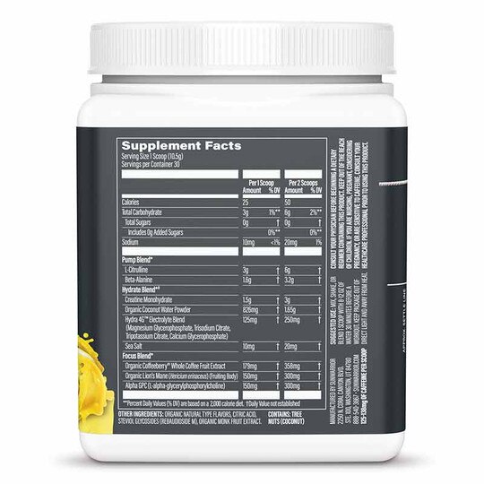 Active Pre-Workout, SUW